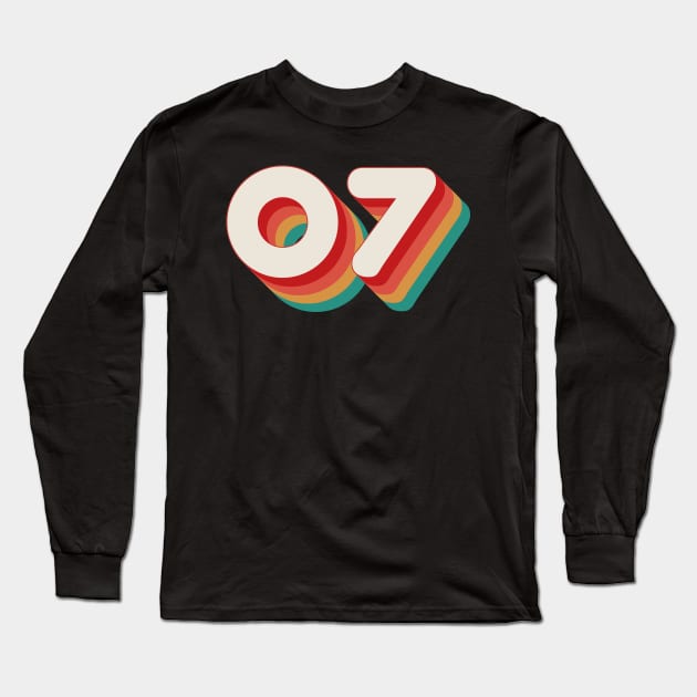 Number 7 Long Sleeve T-Shirt by n23tees